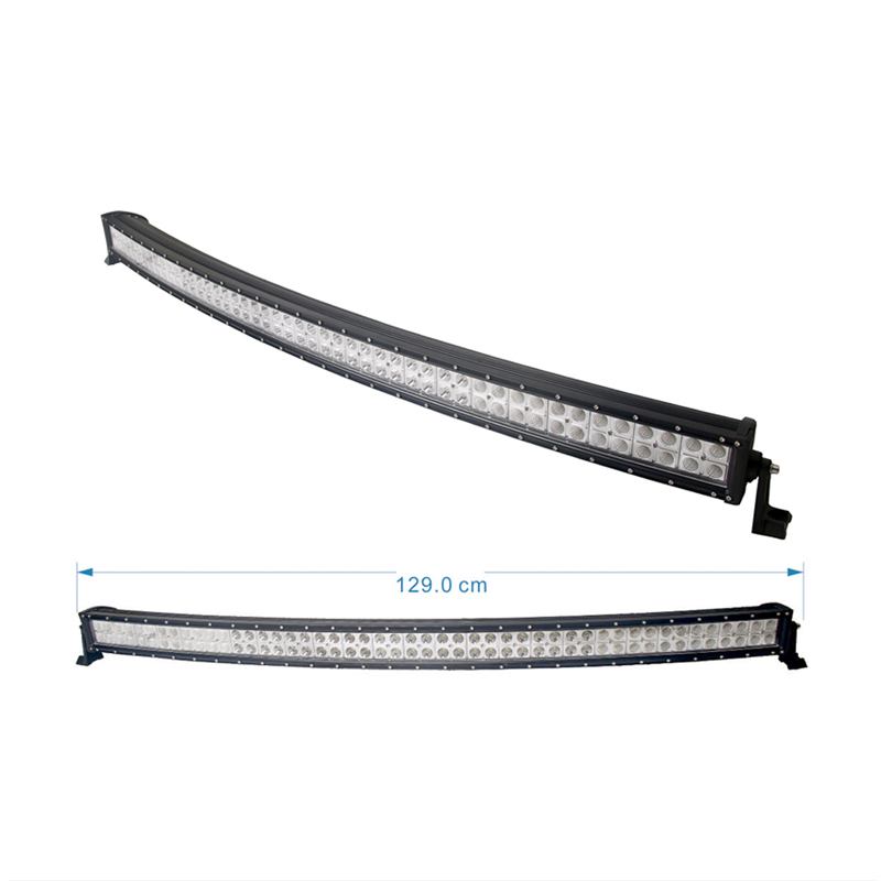 288W 500 w 400w curved lund bull bar w-led light bar stainless steel