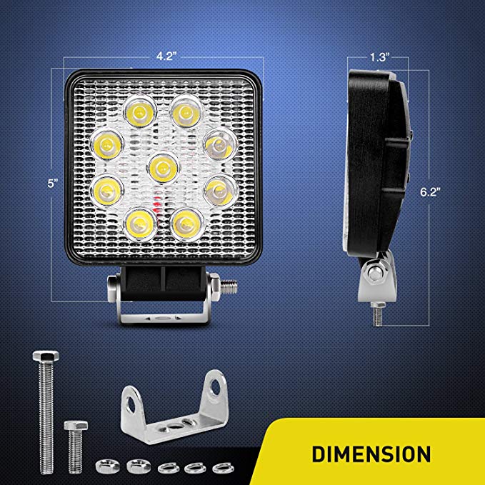 commercial electric car work 9 led work lamp